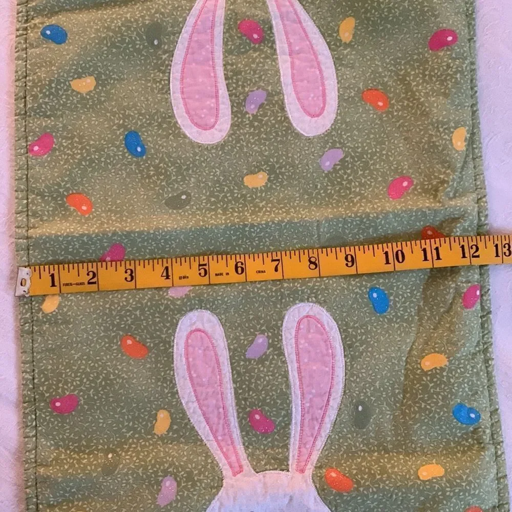 Table Runner Happy Easter  Bunny Jelly Beans Pastel